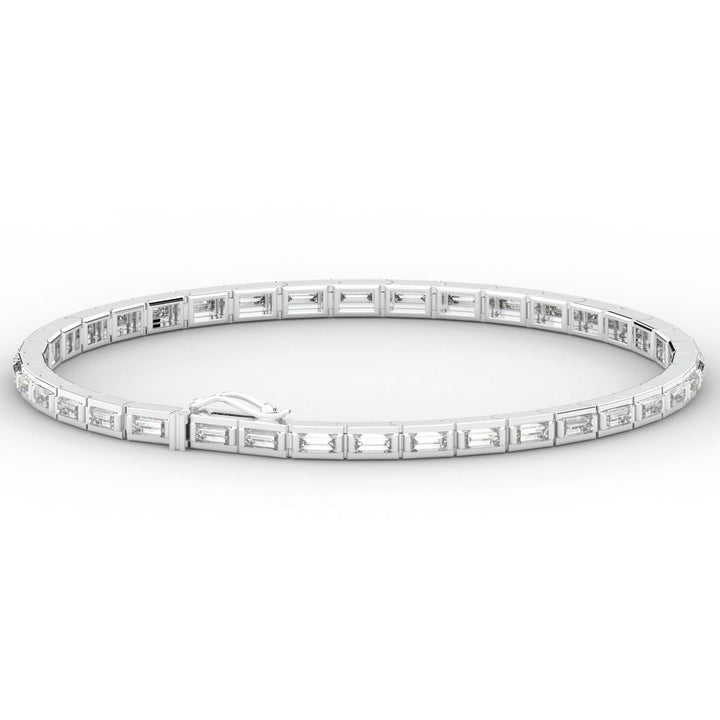 3.40CT.TW ROUND LAB DIAMOND TENNIS BRACELET