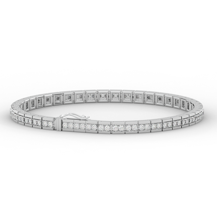 1.90CT.TW ROUND LAB DIAMOND TENNIS BRACELET - Nazarelle