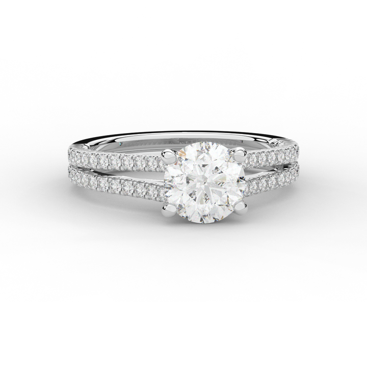 1.90CT.TW ROUND LAB DIAMOND SOLITAIRE ENGAGEMENT RING