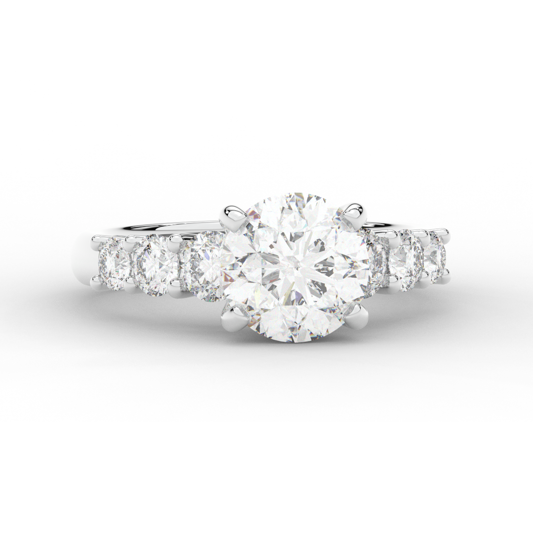 3.00CT.TW ROUND LAB DIAMOND  ENGAGEMENT RING