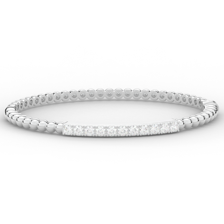 1.10CT.TW ROUND LAB DIAMOND BANGLE