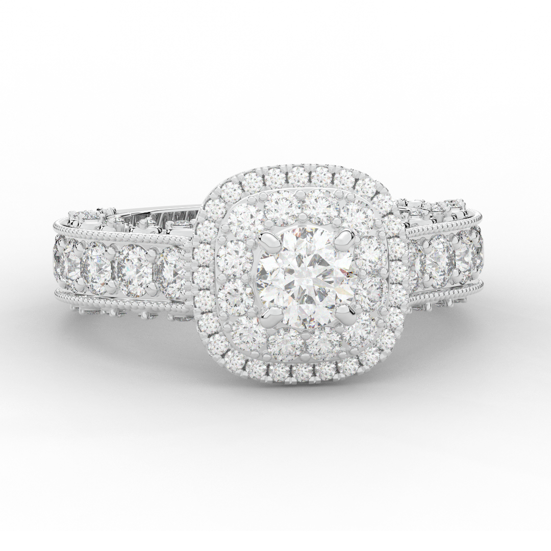 2.30CT.TW ROUND LAB DIAMOND ENGAGEMENT RING