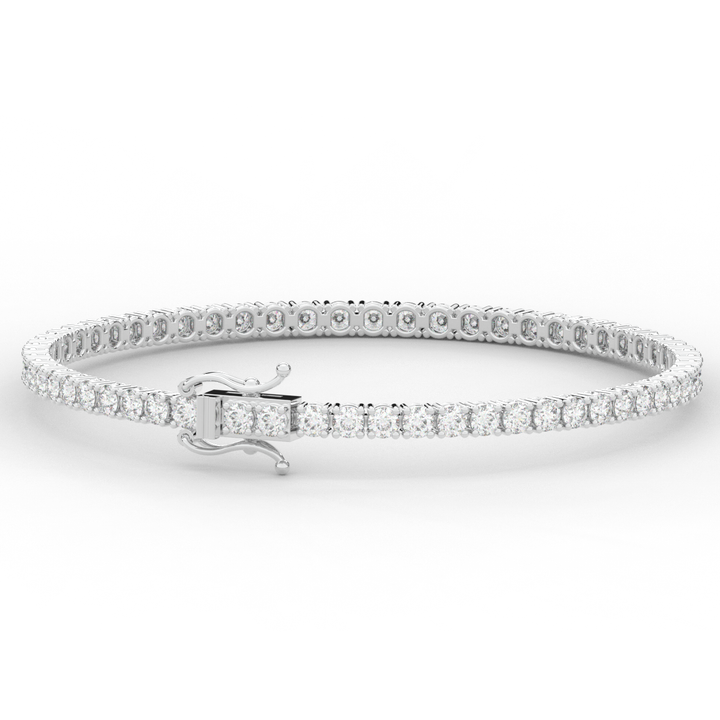 5.00CT.TW ROUND LAB DIAMOND TENNIS BRACELET