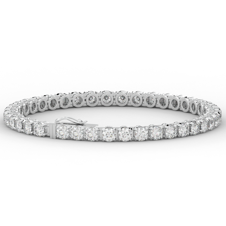 10.50CT.TW ROUND LAB DIAMOND TENNIS BRACELET - Nazarelle