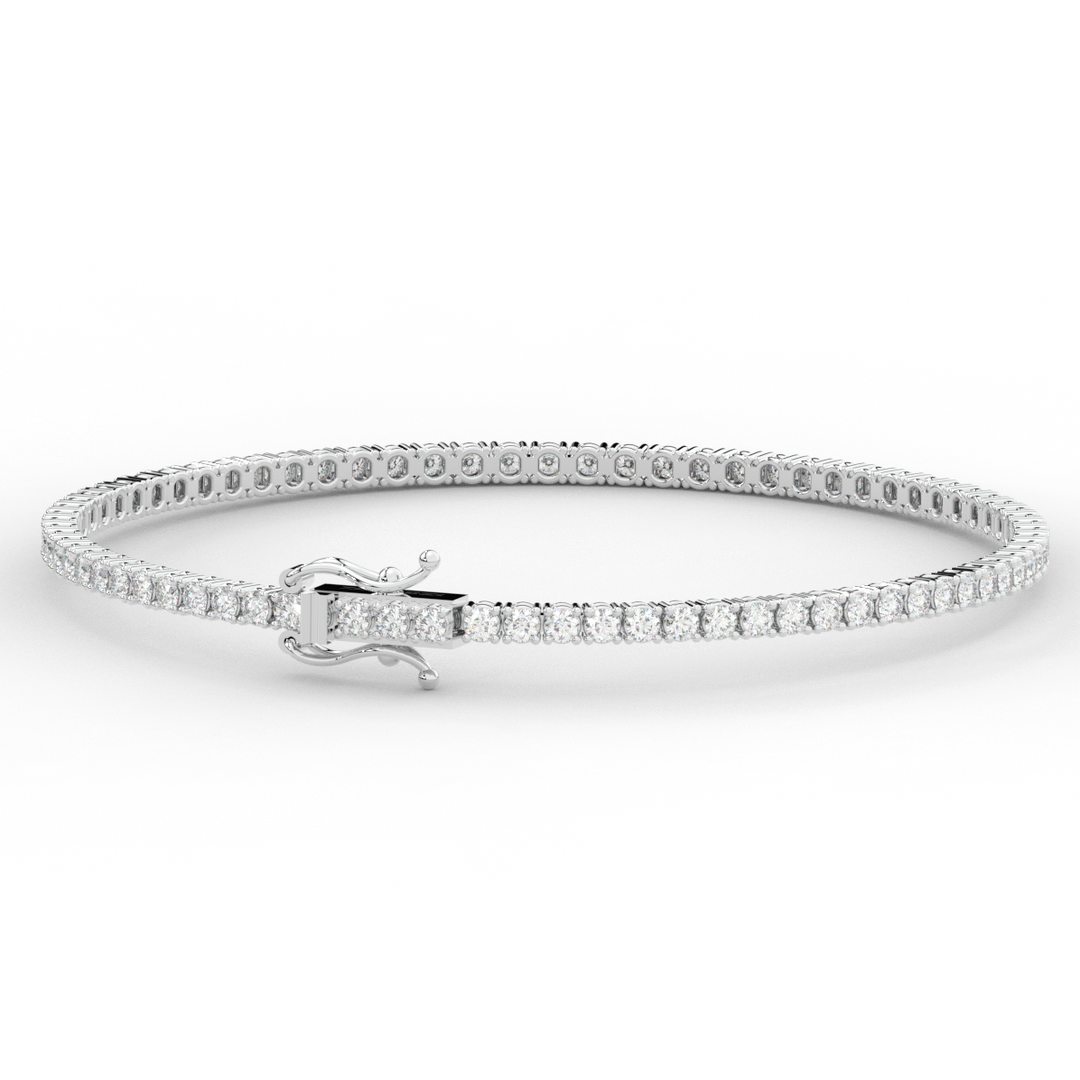 3.00CT.TW ROUND LAB DIAMOND TENNIS BRACELET