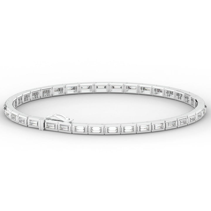 3.40CT.TW ROUND LAB DIAMOND TENNIS BRACELET