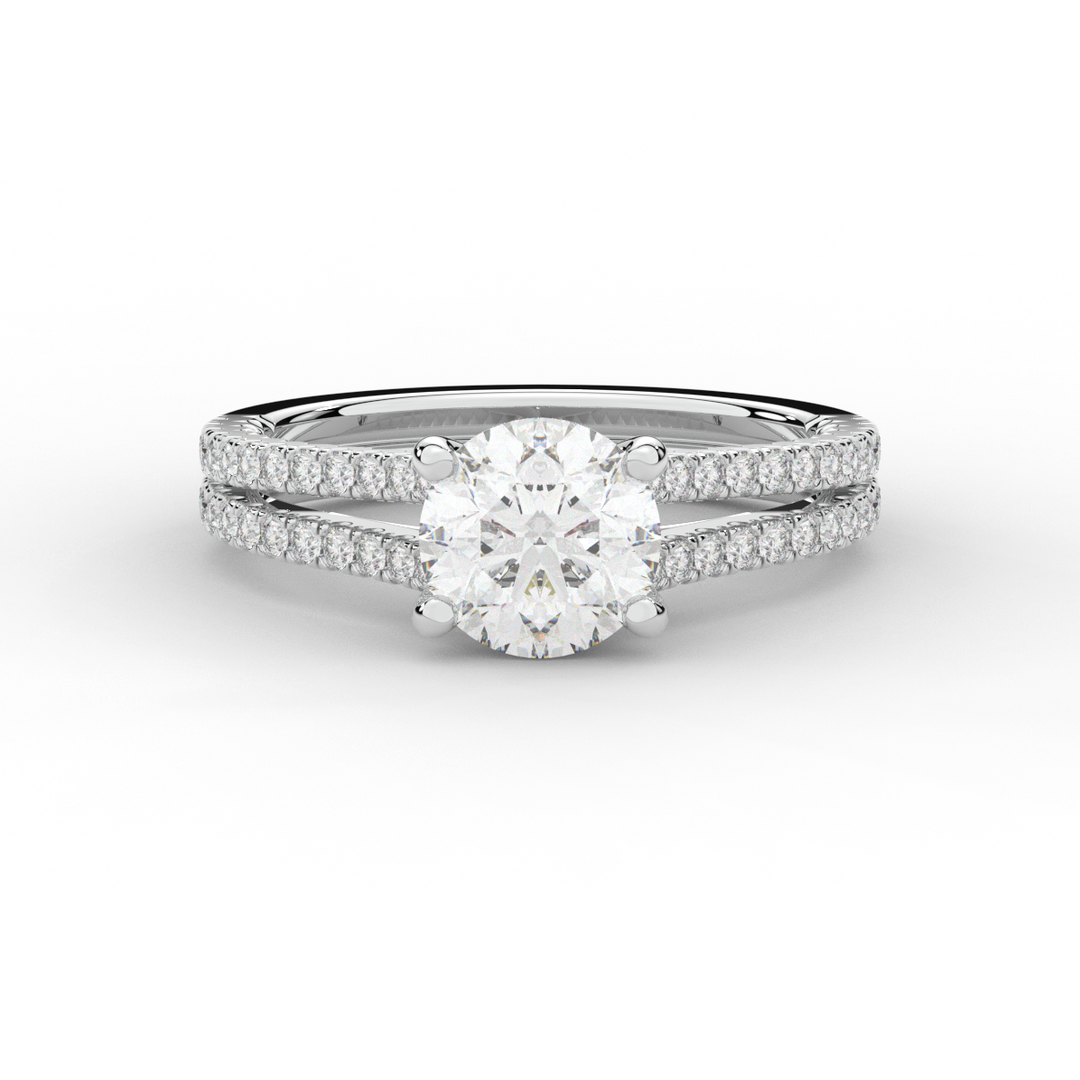 1.90CT.TW ROUND LAB DIAMOND SOLITAIRE ENGAGEMENT RING