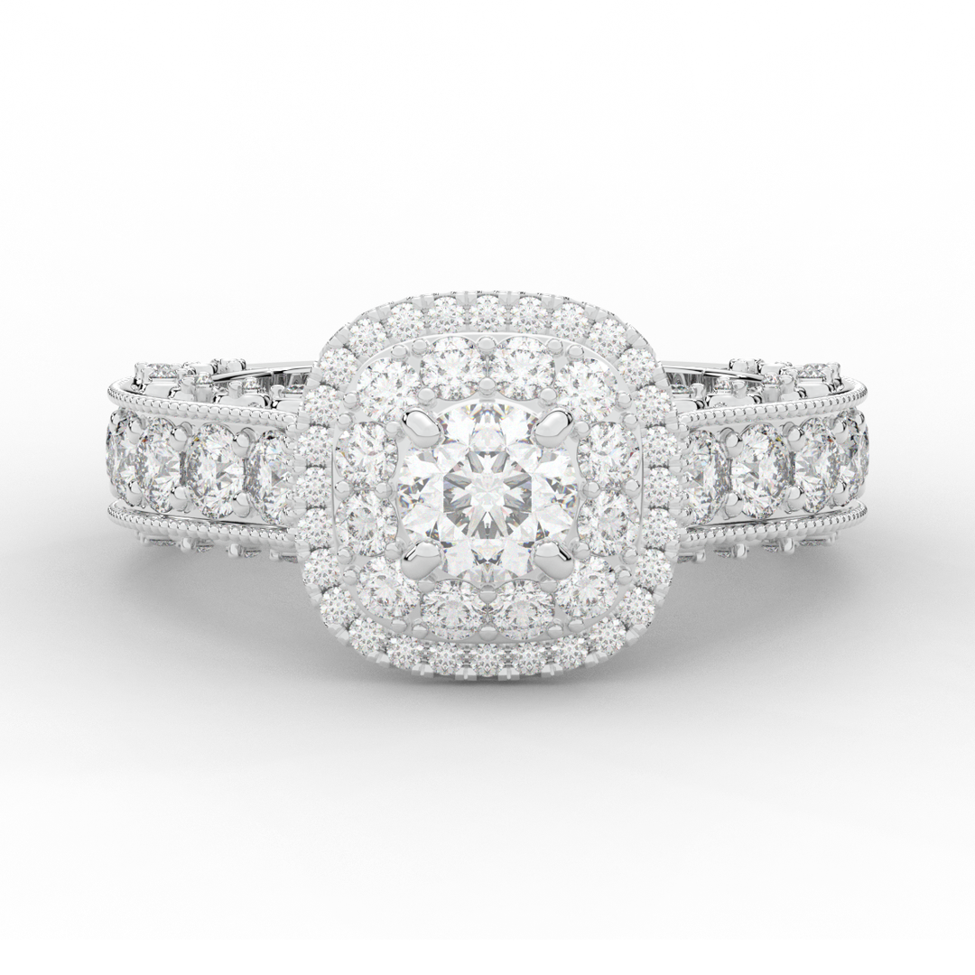 2.30CT.TW ROUND LAB DIAMOND ENGAGEMENT RING