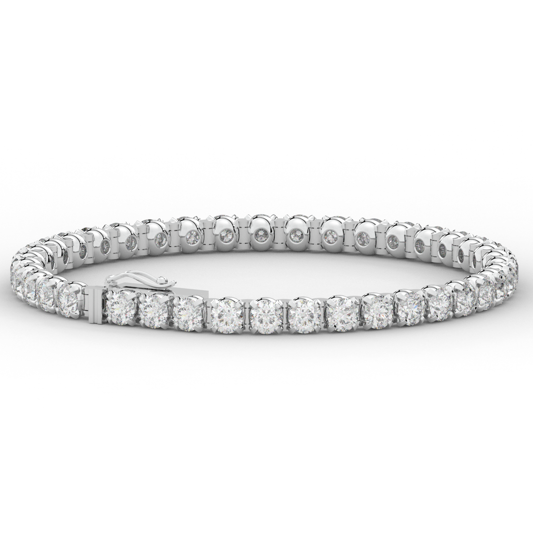 10.50CT.TW ROUND LAB DIAMOND TENNIS BRACELET - Nazarelle