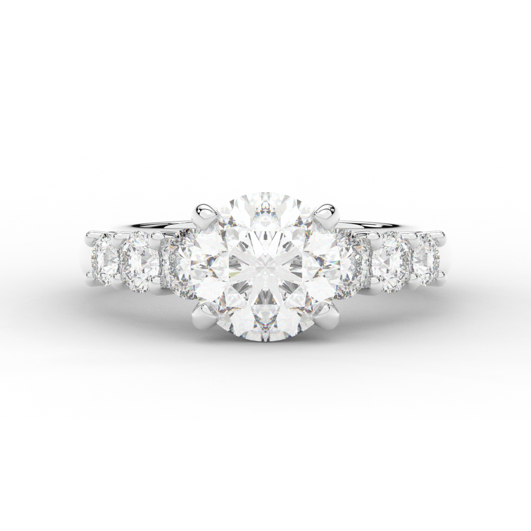 3.00CT.TW ROUND LAB DIAMOND  ENGAGEMENT RING