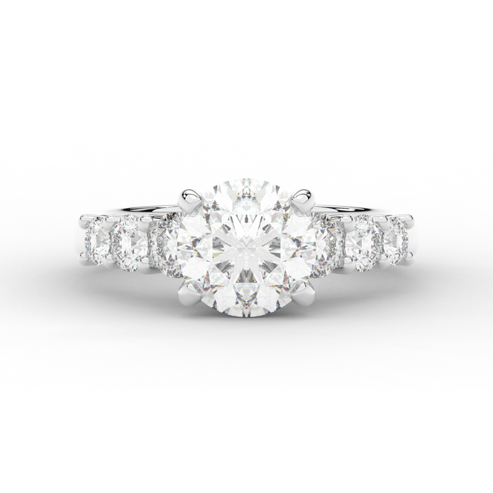 3.00CT.TW ROUND LAB DIAMOND  ENGAGEMENT RING