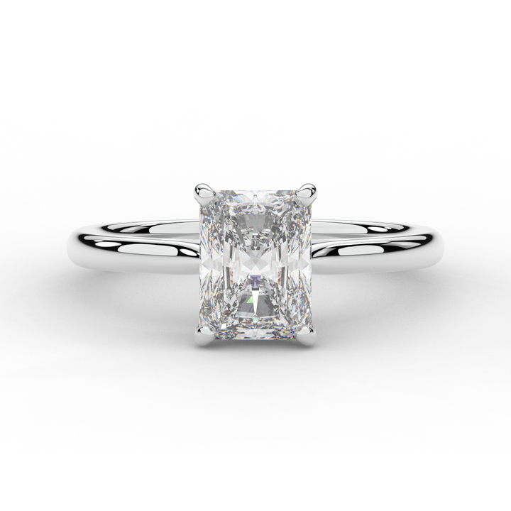 2.00CT RADIANT LAB DIAMOND SOLITAIRE ENGAGEMENT RING