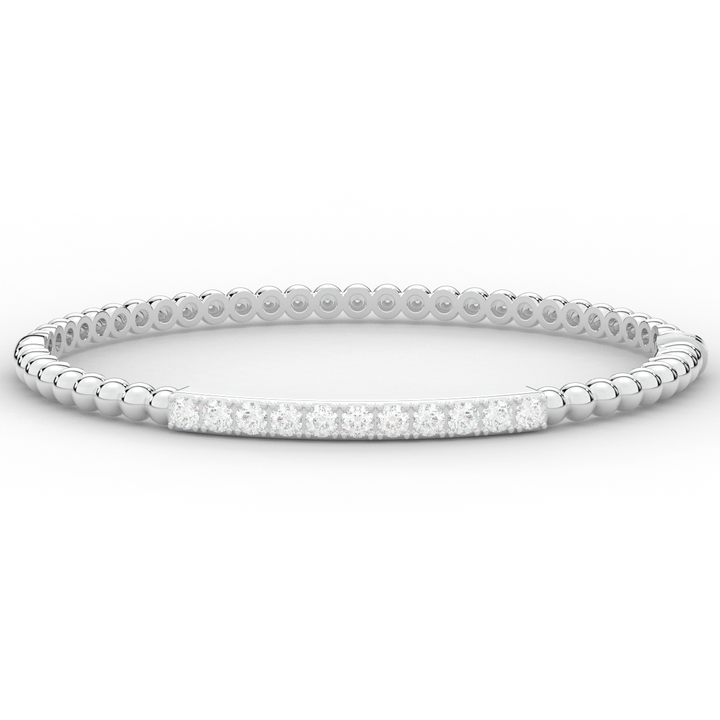 1.10CT.TW ROUND LAB DIAMOND BANGLE