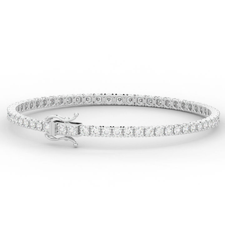 5.00CT.TW ROUND LAB DIAMOND TENNIS BRACELET