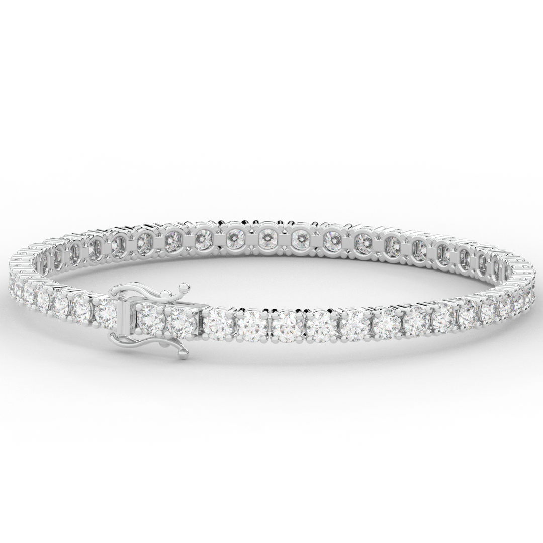 7.00CT.TW ROUND LAB DIAMOND TENNIS BRACELET