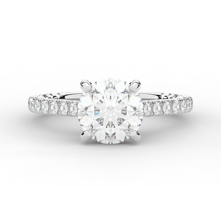 2.40CT.TW ROUND LAB DIAMOND ENGAGEMENT RING