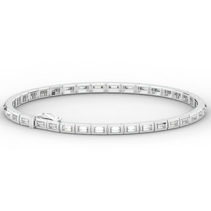 3.40CT.TW ROUND LAB DIAMOND TENNIS BRACELET