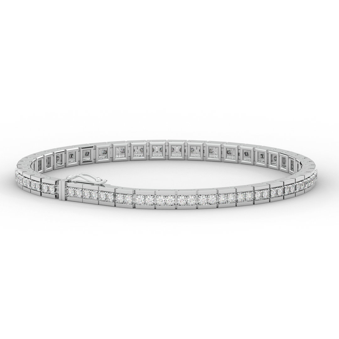 1.90CT.TW ROUND LAB DIAMOND TENNIS BRACELET - Nazarelle