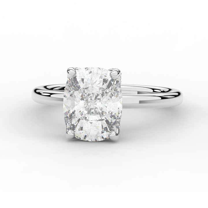 3.10CT.TW CUSHION LAB DIAMOND ENGAGEMENT RING