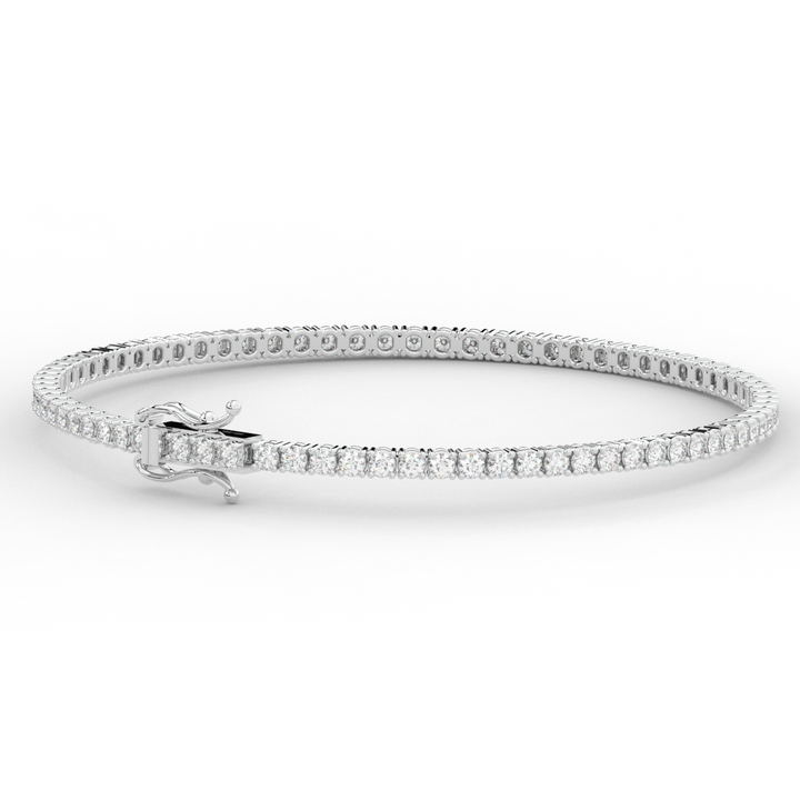 3.00CT.TW ROUND LAB DIAMOND TENNIS BRACELET