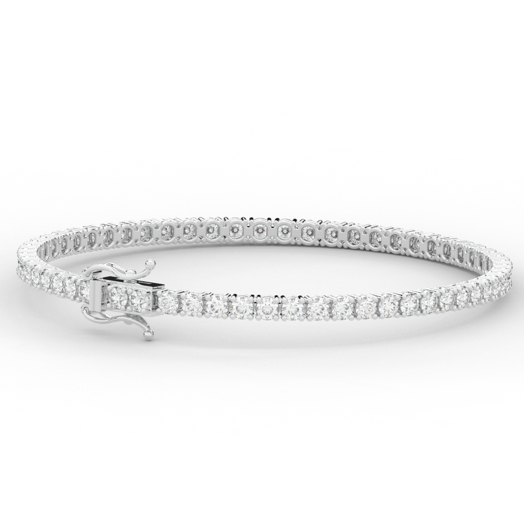 5.00CT.TW ROUND LAB DIAMOND TENNIS BRACELET