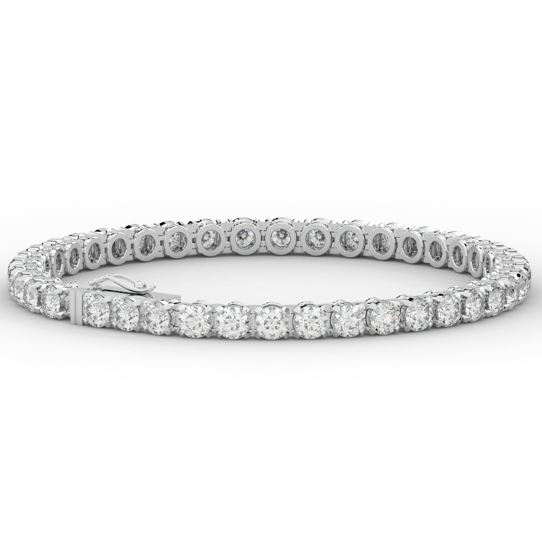 10.50CT.TW ROUND LAB DIAMOND TENNIS BRACELET - Nazarelle