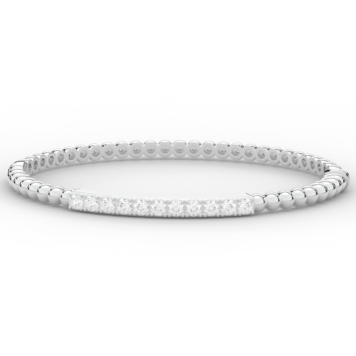 1.10CT.TW ROUND LAB DIAMOND BANGLE