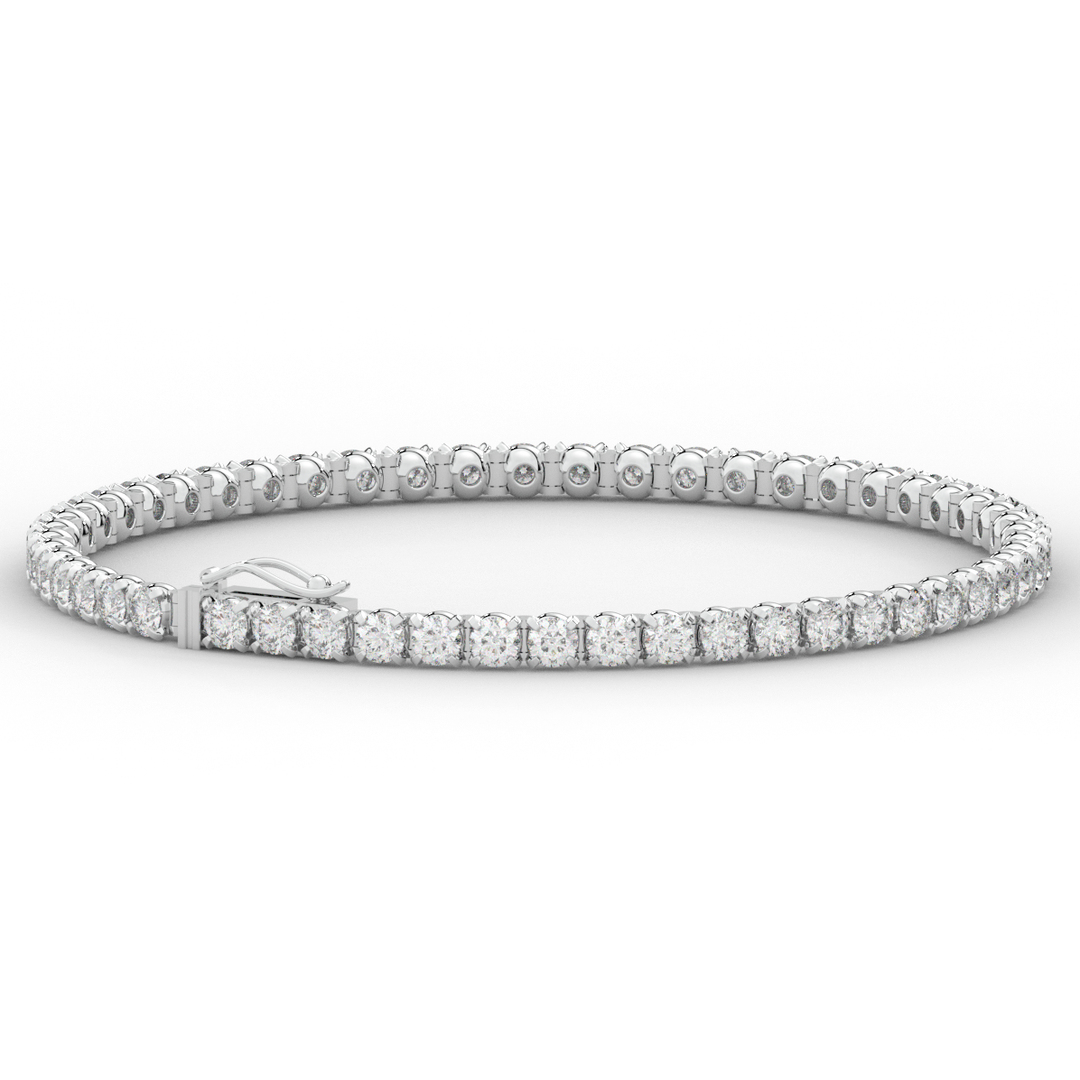 5.30CT.TW ROUND LAB DIAMOND TENNIS BRACELET - Nazarelle