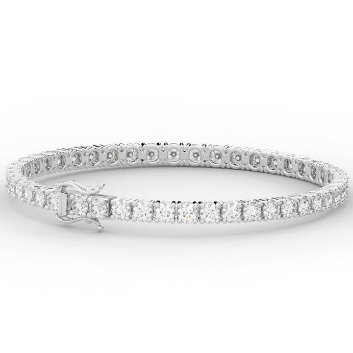 7.00CT.TW ROUND LAB DIAMOND TENNIS BRACELET