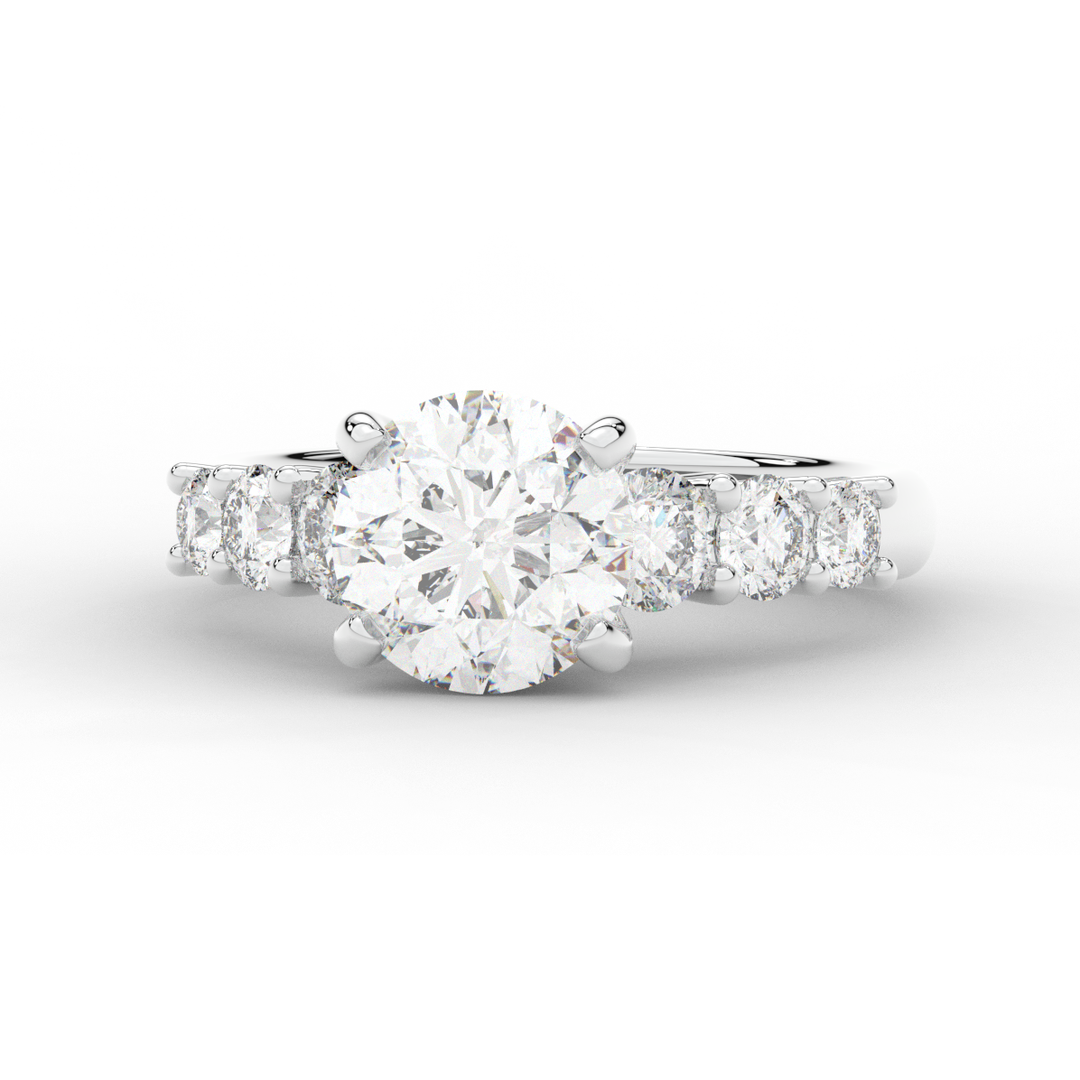 3.00CT.TW ROUND LAB DIAMOND  ENGAGEMENT RING