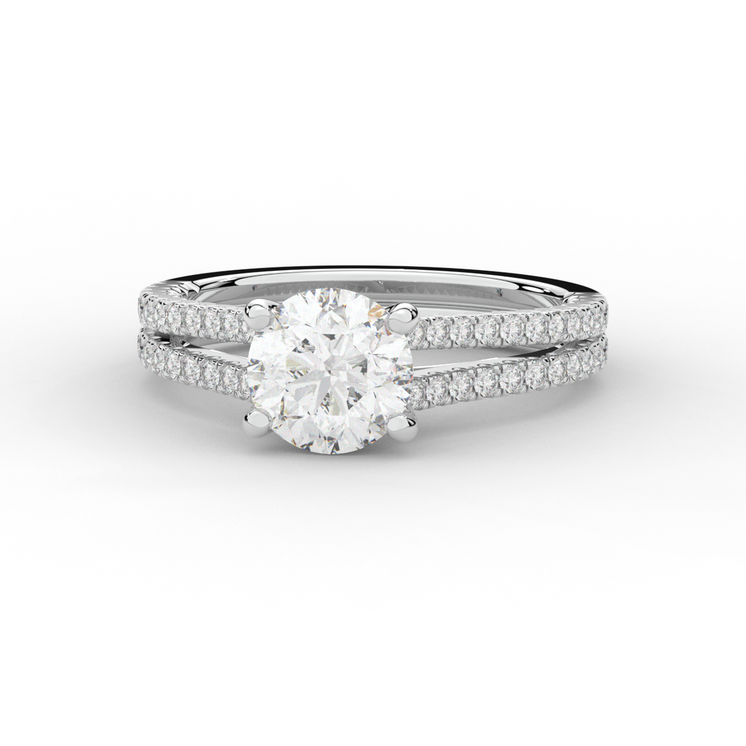 1.90CT.TW ROUND LAB DIAMOND SOLITAIRE ENGAGEMENT RING