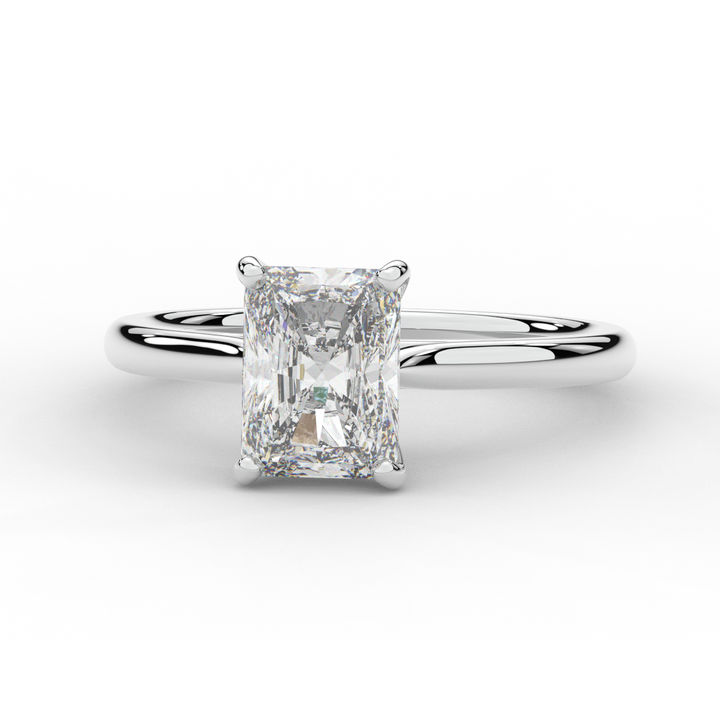 2.00CT RADIANT LAB DIAMOND SOLITAIRE ENGAGEMENT RING