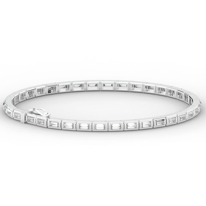 3.40CT.TW ROUND LAB DIAMOND TENNIS BRACELET