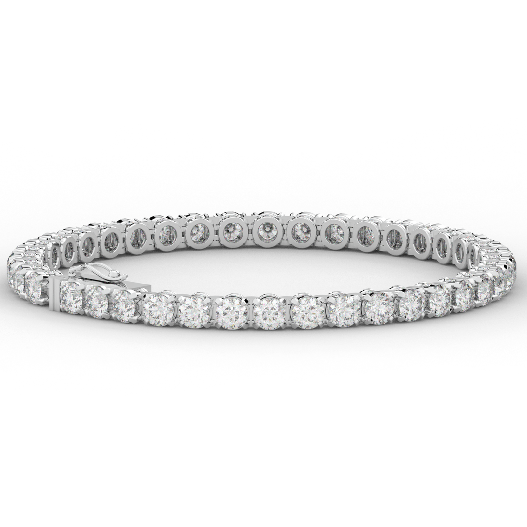 10.50CT.TW ROUND LAB DIAMOND TENNIS BRACELET - Nazarelle