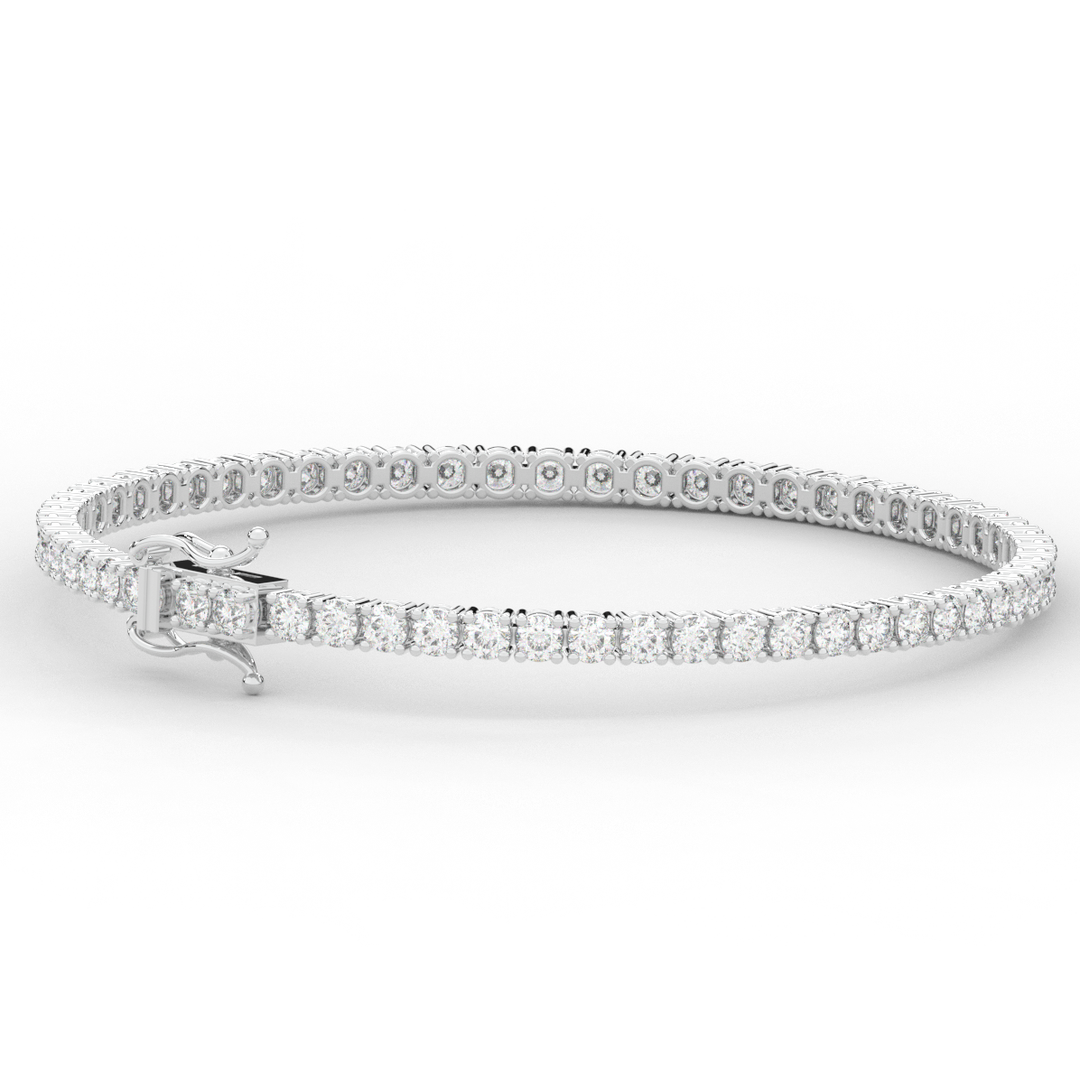 5.00CT.TW ROUND LAB DIAMOND TENNIS BRACELET