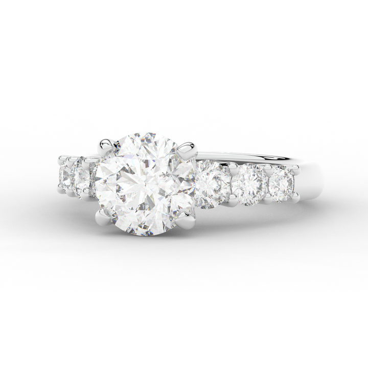 3.00CT.TW ROUND LAB DIAMOND  ENGAGEMENT RING