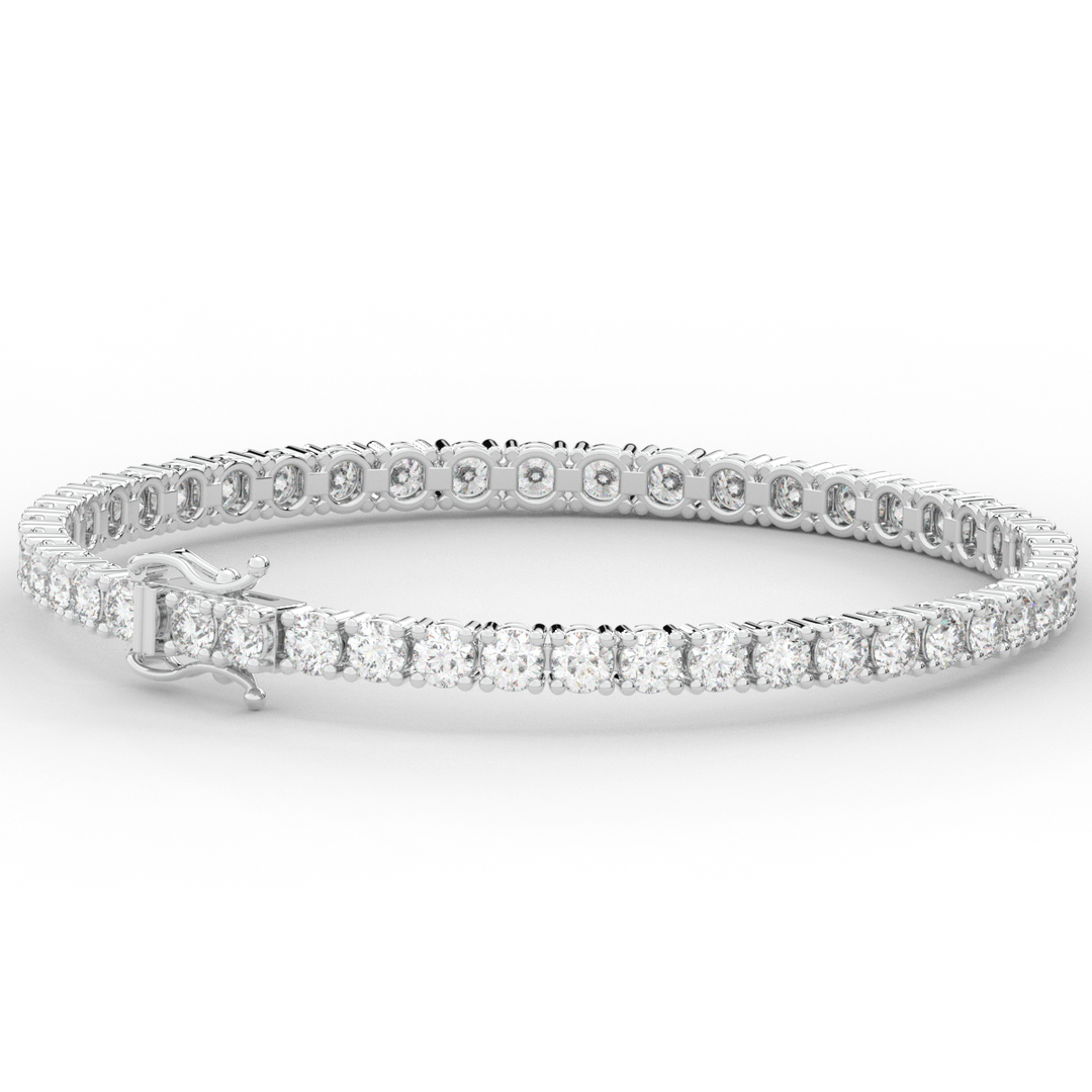 7.00CT.TW ROUND LAB DIAMOND TENNIS BRACELET