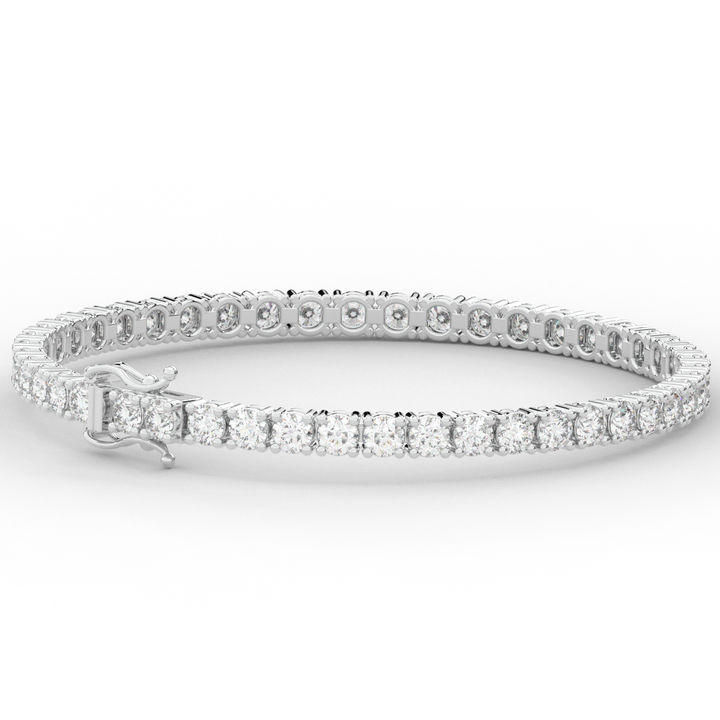 7.00CT.TW ROUND LAB DIAMOND TENNIS BRACELET