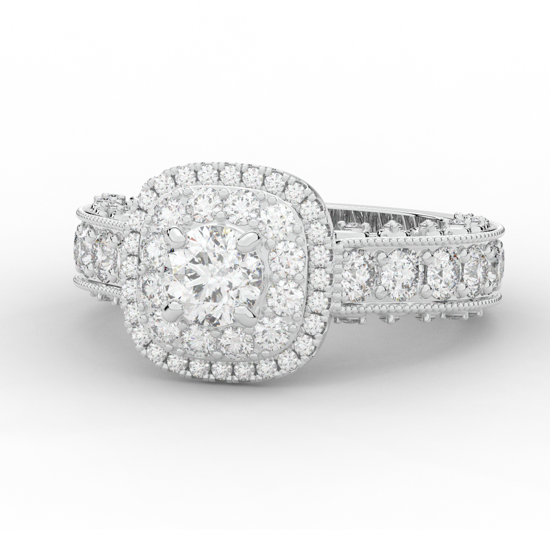 2.30CT.TW ROUND LAB DIAMOND ENGAGEMENT RING