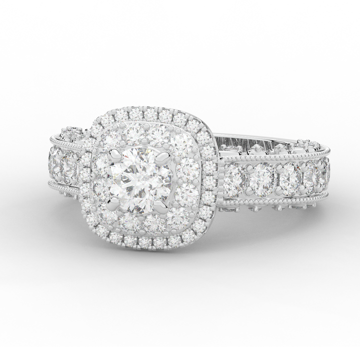 2.30CT.TW ROUND LAB DIAMOND ENGAGEMENT RING