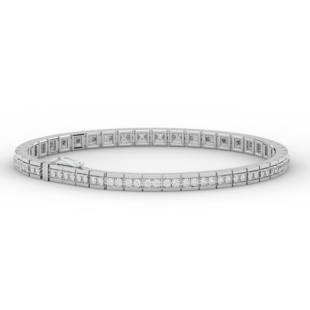 1.90CT.TW ROUND LAB DIAMOND TENNIS BRACELET - Nazarelle