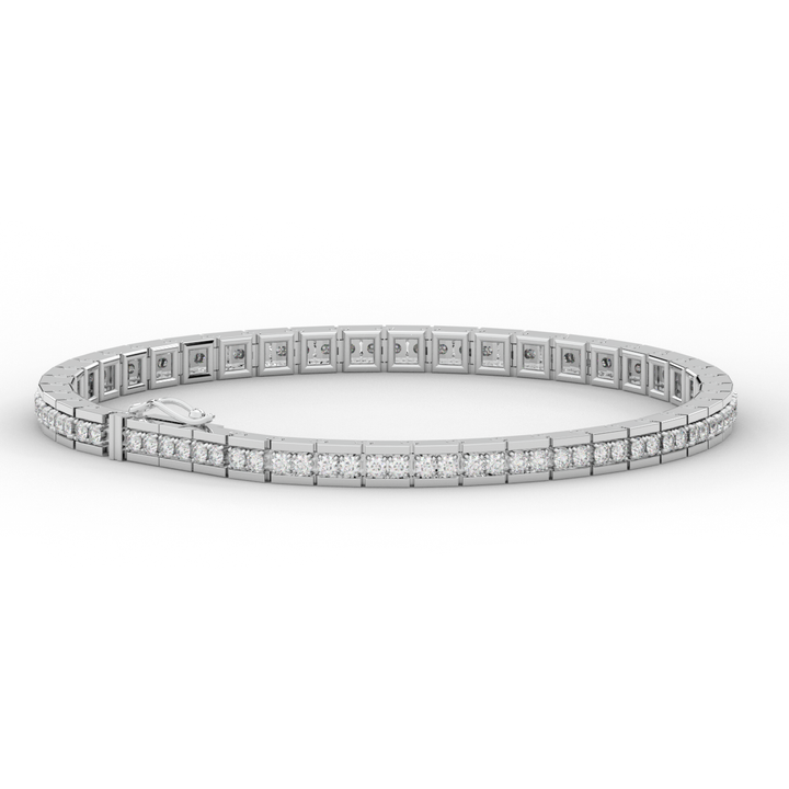 1.90CT.TW ROUND LAB DIAMOND TENNIS BRACELET - Nazarelle