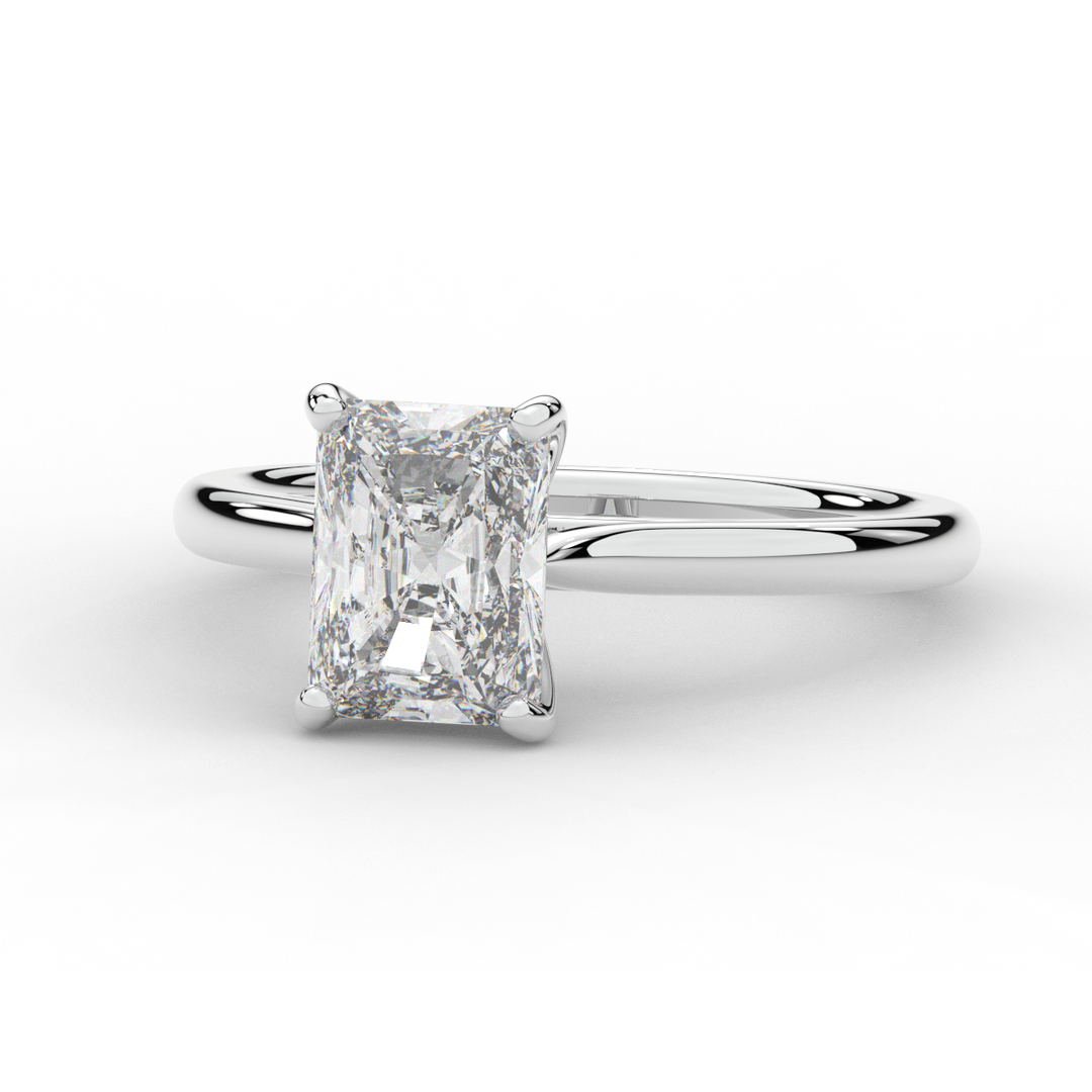 2.00CT RADIANT LAB DIAMOND SOLITAIRE ENGAGEMENT RING