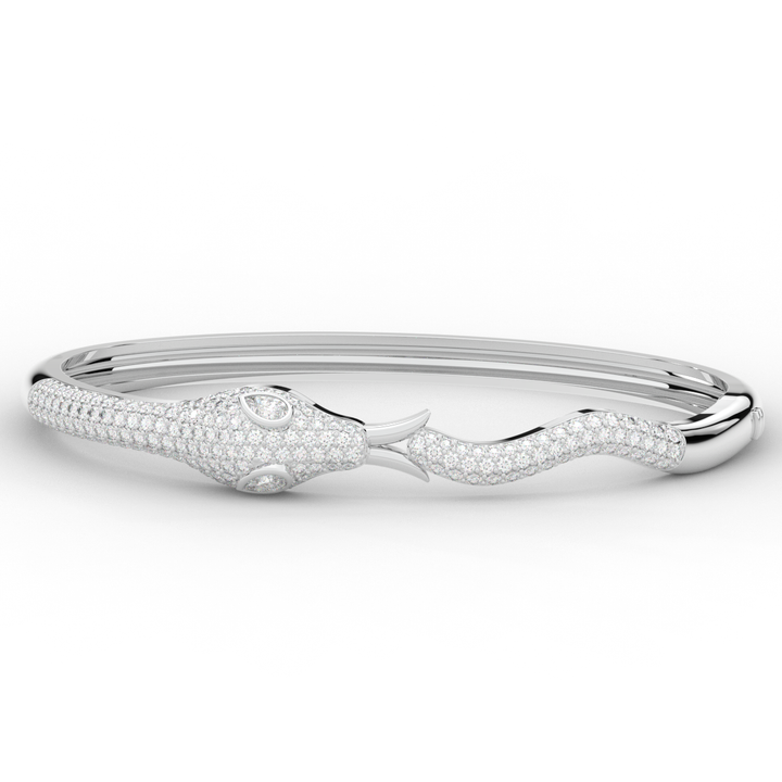 2.00CT.TW ROUND AND PEAR LAB DIAMOND SNAKE BANGLE