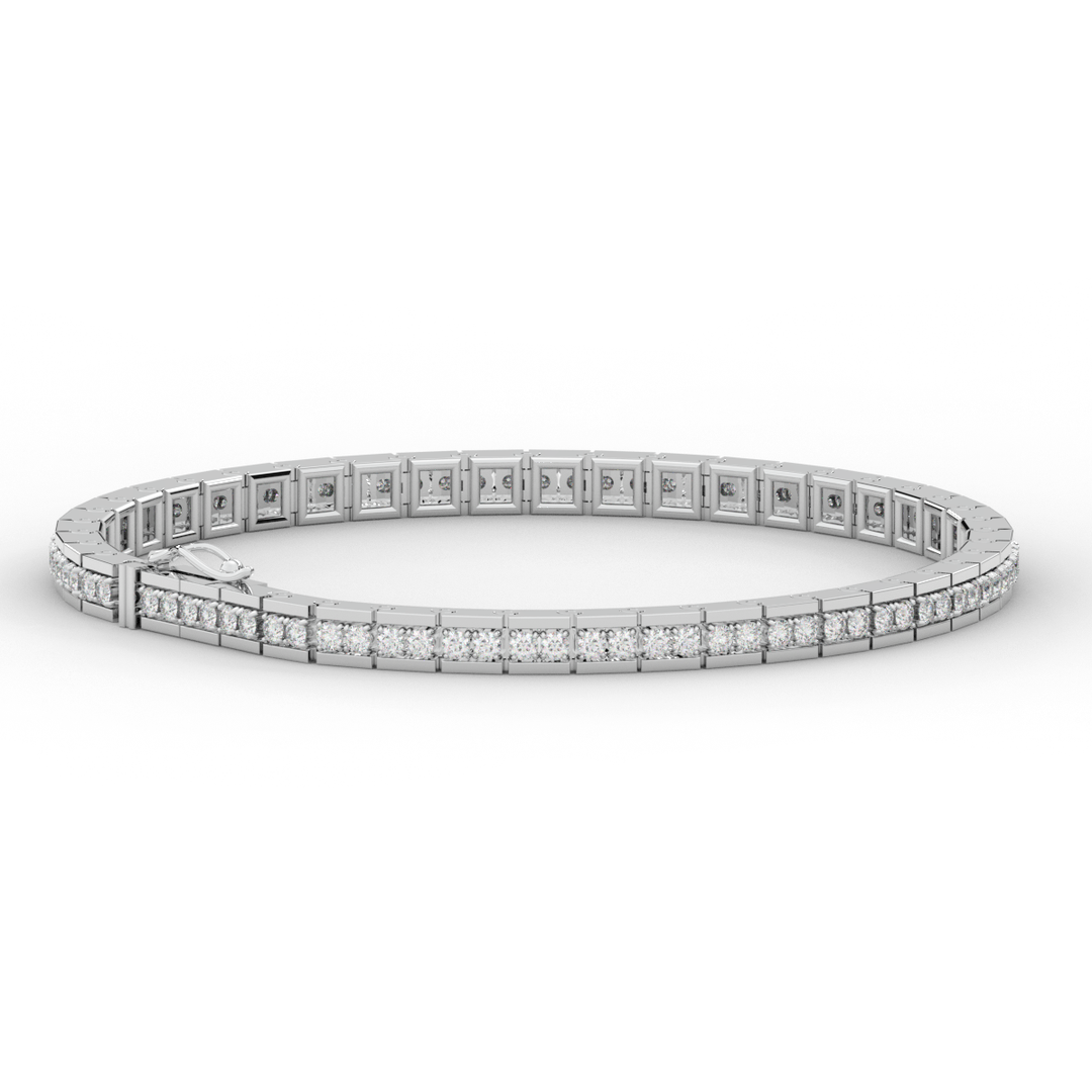 1.90CT.TW ROUND LAB DIAMOND TENNIS BRACELET - Nazarelle