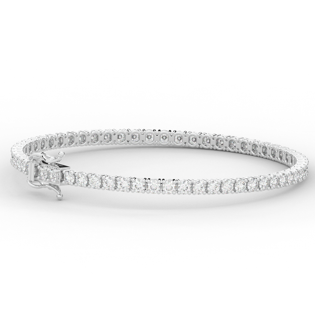 5.00CT.TW ROUND LAB DIAMOND TENNIS BRACELET