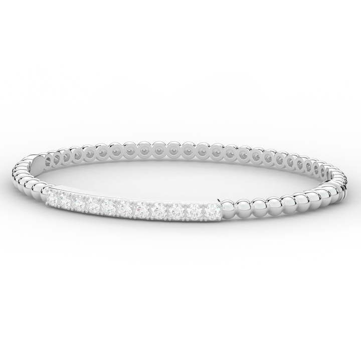 1.10CT.TW ROUND LAB DIAMOND BANGLE