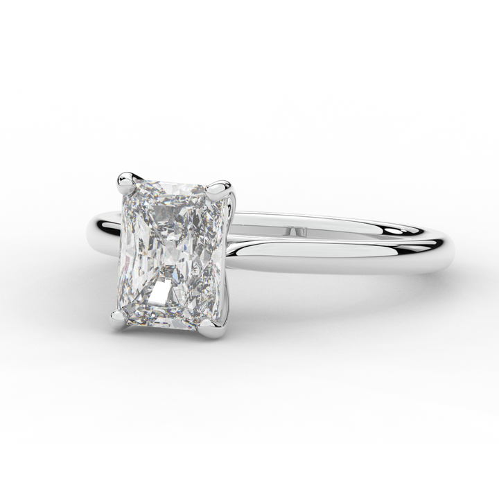 2.00CT RADIANT LAB DIAMOND SOLITAIRE ENGAGEMENT RING