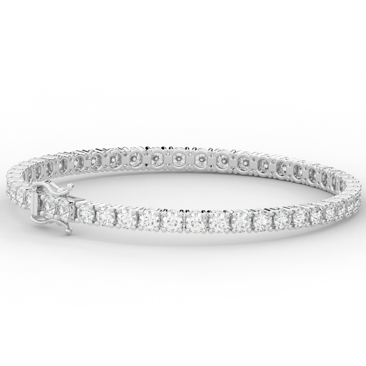 7.00CT.TW ROUND LAB DIAMOND TENNIS BRACELET