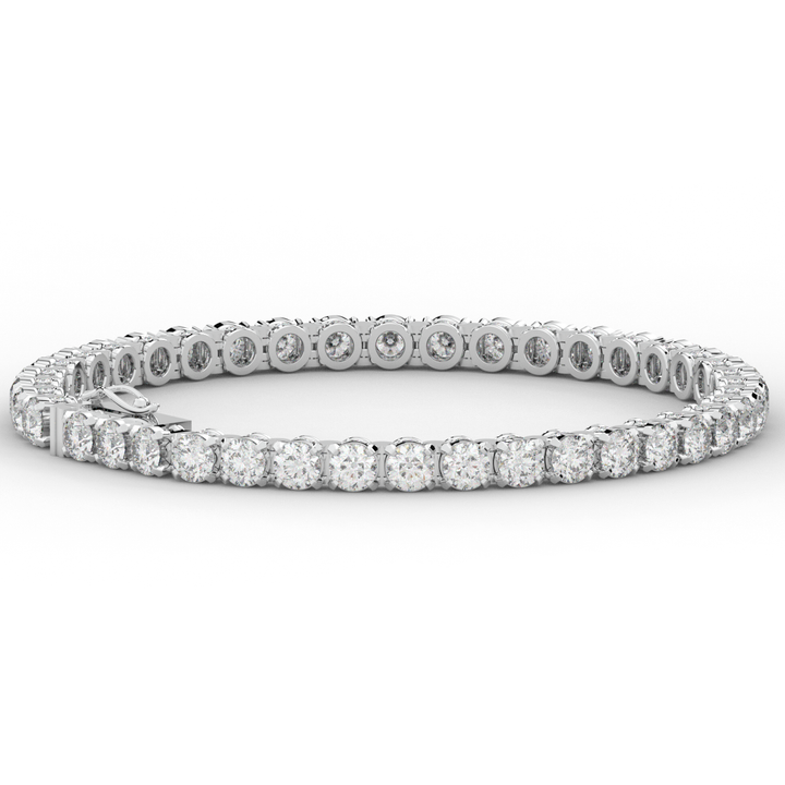 10.50CT.TW ROUND LAB DIAMOND TENNIS BRACELET - Nazarelle